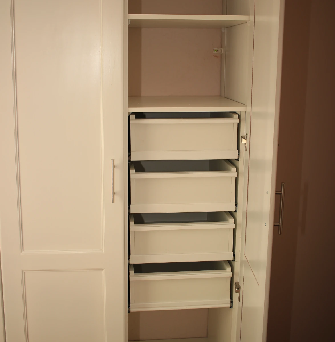 Painted Built In Cupboards